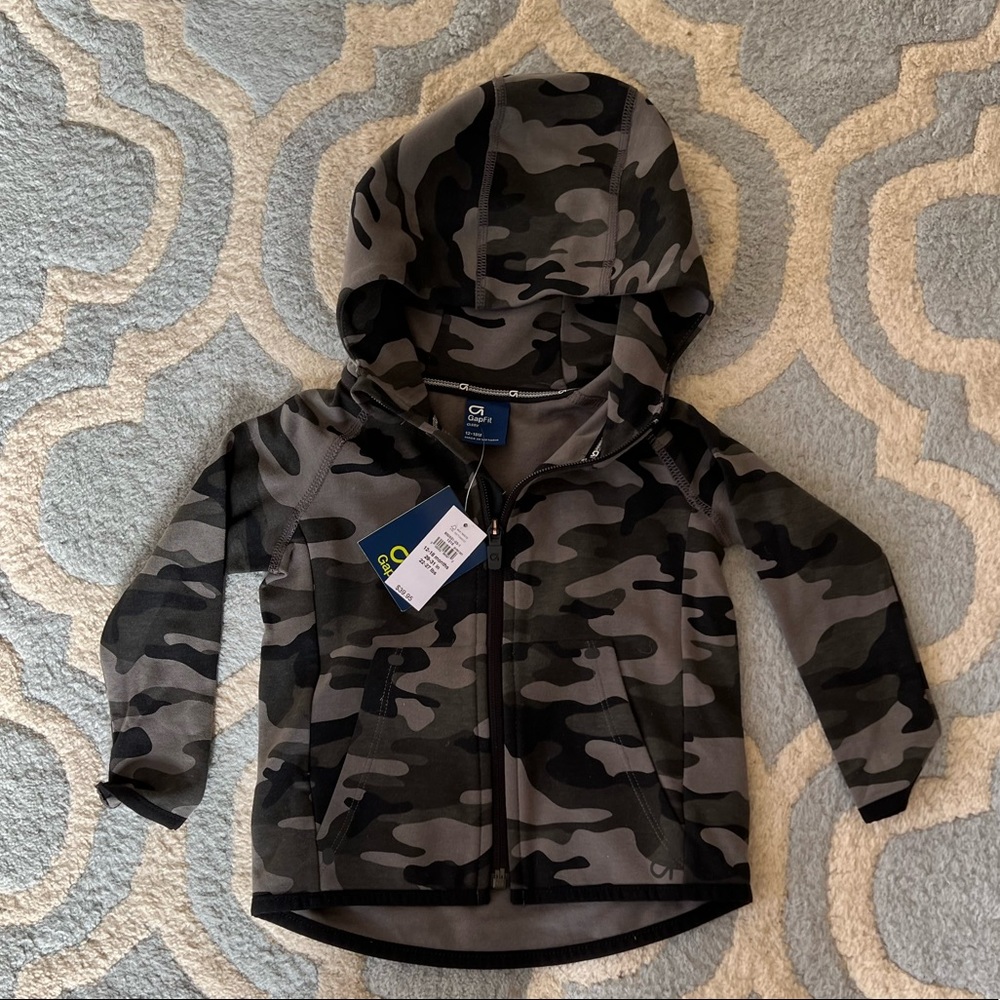 Gap Fit Dry zip up, size 12-18 months